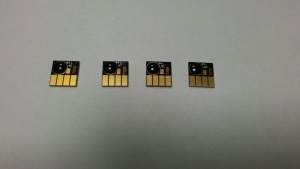 Чипы для картриджей принтеров  HP Designjet DJ T520 и T120 (комплект)