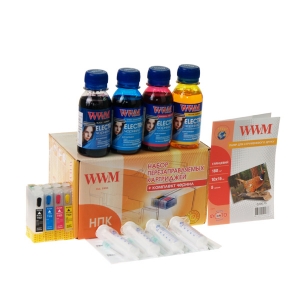 Перезаправляемые картриджи WWM для Epson WorkForce WF-2010W с чернилами ELECTRA  (RC.T16U )