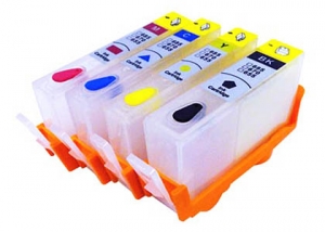 Перезаправляемые картриджи (ПЗК) для HP Deskjet Ink Advantage 6525, 4625, 4615, 3525, 5525, с чипами. (HP 655)