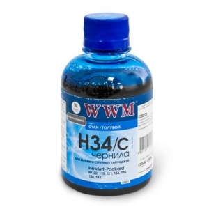 WWM–H34C/200 водные чернила для принтеров Hewlett Packard (Cyan, 200 г)