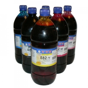 Чернила для Epson P50, PX660, T50, TX650, комплект 6x1000 мл. (WWM E82)