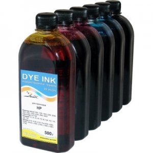 DCTec DC6-H120/500 набор водорастворимых чернил для DJ 10/ 20/ 30/ 50/ 90/ 120/ 130 (6x500мл)