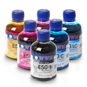 Чернила для Epson R200, R220, R320, RX500, RX600, RX620 и др. 6x200 мл. (WWM E50)