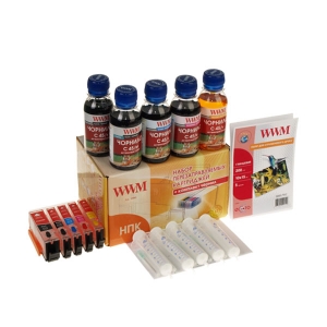 Перезаправляемые картриджи WWM для Canon Pixma MG5440/MG5540/MG6440 c чипами (RC.CLI-451)