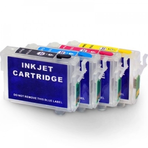 Комплект перезаправляемых картриджей для Epson Stylus TX200, TX400, TX410, TX550, C79, CX3900, CX7300 и др.