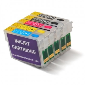 Комплект перезаправляемых картриджей Epson T1100  (T0721 / T1041 / T1032 / T1033 / T1034)