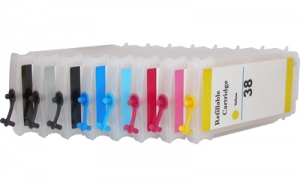 Перезаправляемые картриджи DZK6-HP72  для HP T610, T620, T770, T1100, T1120, T1200