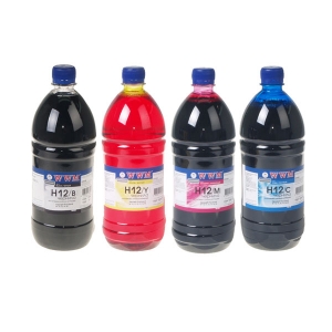 Чернила HP 10, 11, 12, 13, 14, 82 комплект 4x1000 мл. (WWM H12)