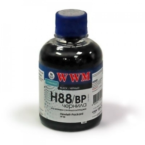 Чернила HP №88 Black Pigmented 200 мл. (WWM H88)
