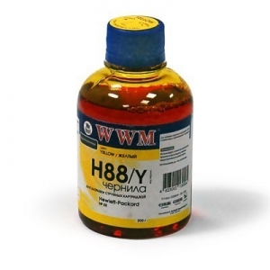 Чернила HP №88 Yellow 200 мл. (WWM H88)